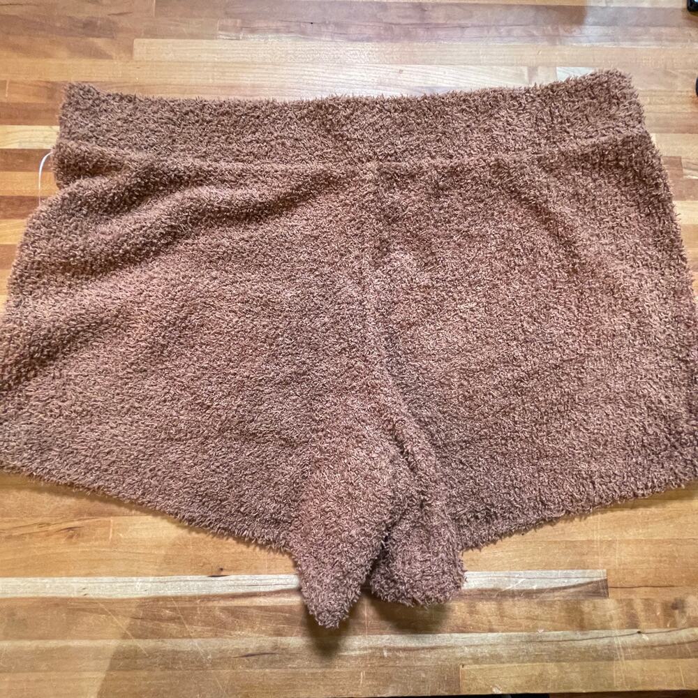 Steve Madden Brown Plush Lounge Shorts